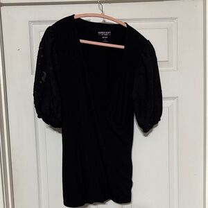 Torrid 1 Black Rib Knit Top